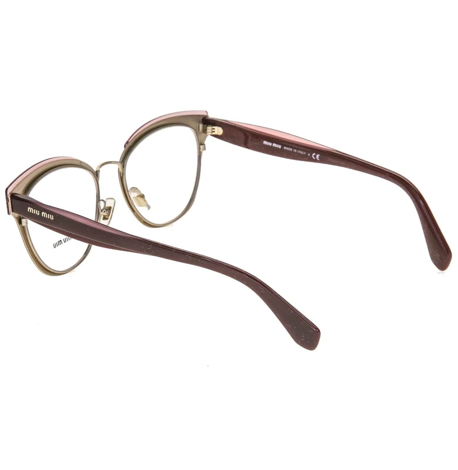 Miu Miu MIU MIU RASOIR 54Q Gold Layers Red Pink 52mm Optical MU54QV Size ONE SIZE - 6 Thumbnail
