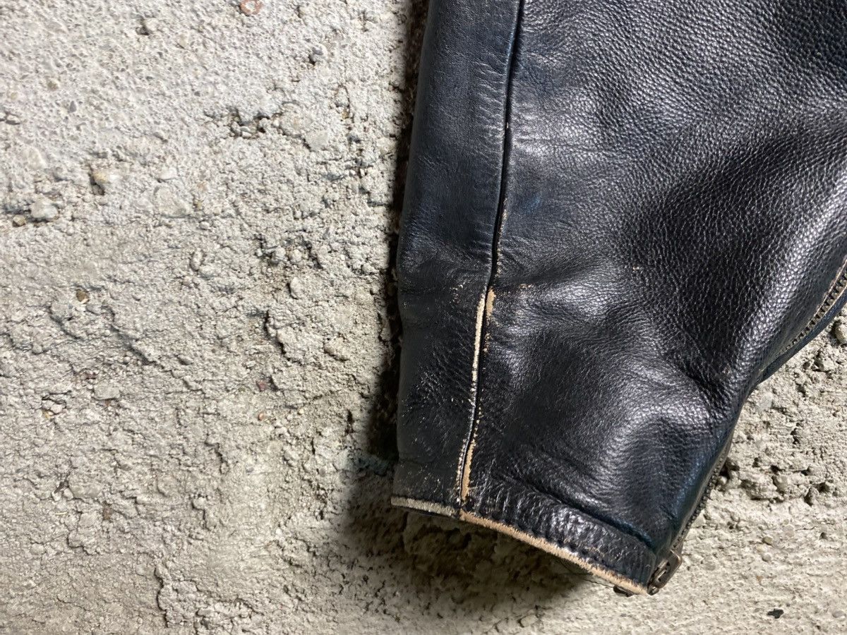 Other Leather jacket bomber avant garde archive rock n blue black Size US M / EU 48-50 / 2 - 22 Thumbnail