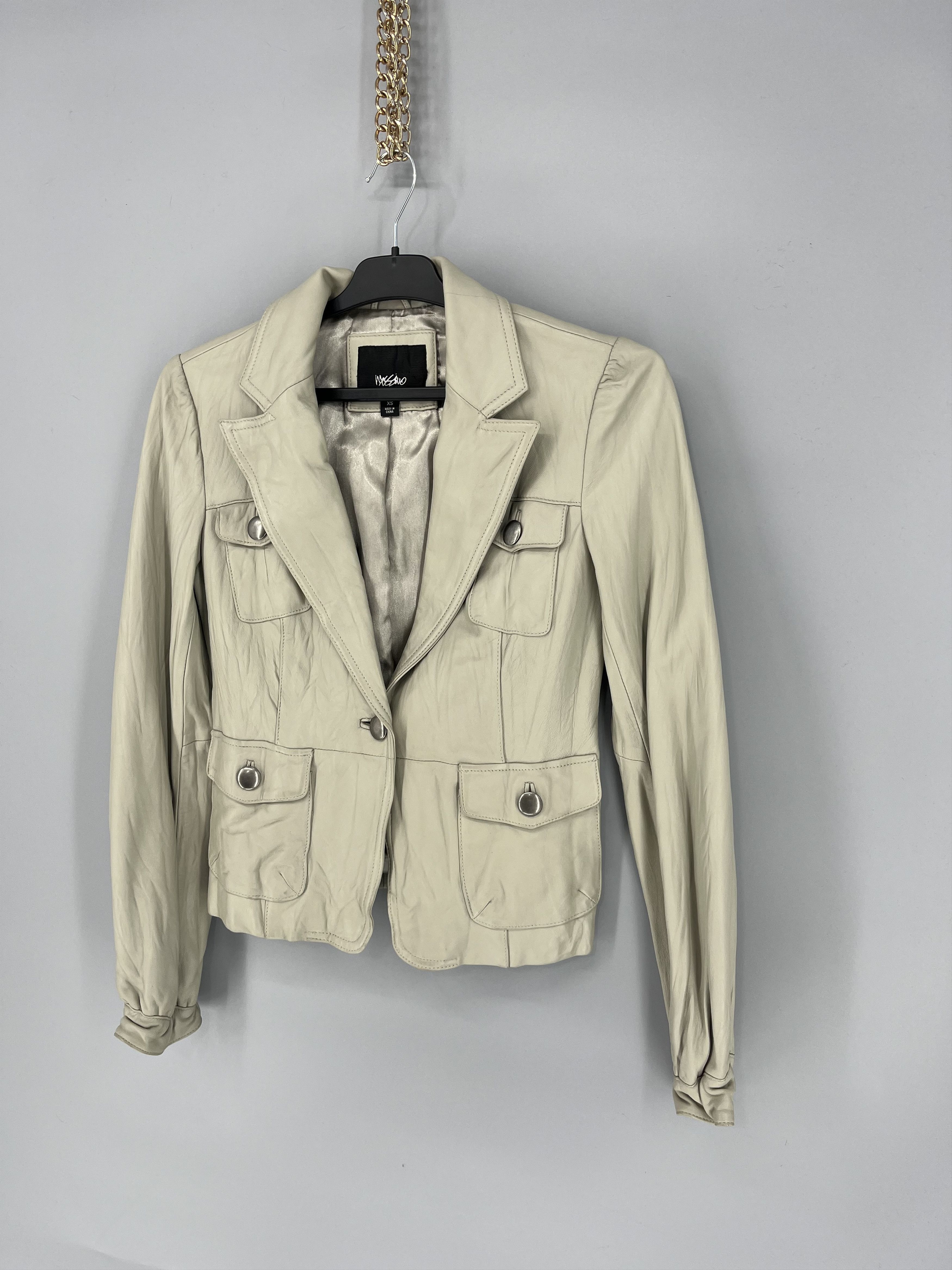 Japanese Brand Vintage 00’s Wossivo Moto Leather Racing Y2K Jacket Size XS / US 0-2 / IT 36-38 - 3 Thumbnail