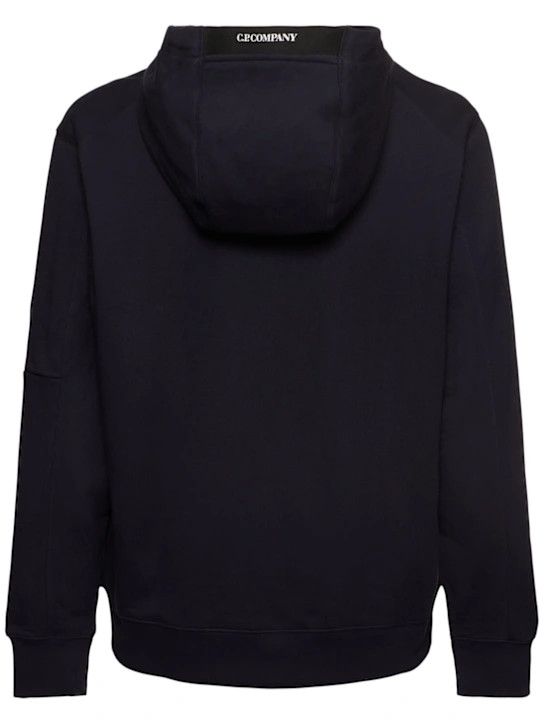 C.P. Company o1lsvrm0425 Raised Fleece Hooded Sweatshirt in Total Eclipse Size US XL / EU 56 / 4 - 2 Thumbnail