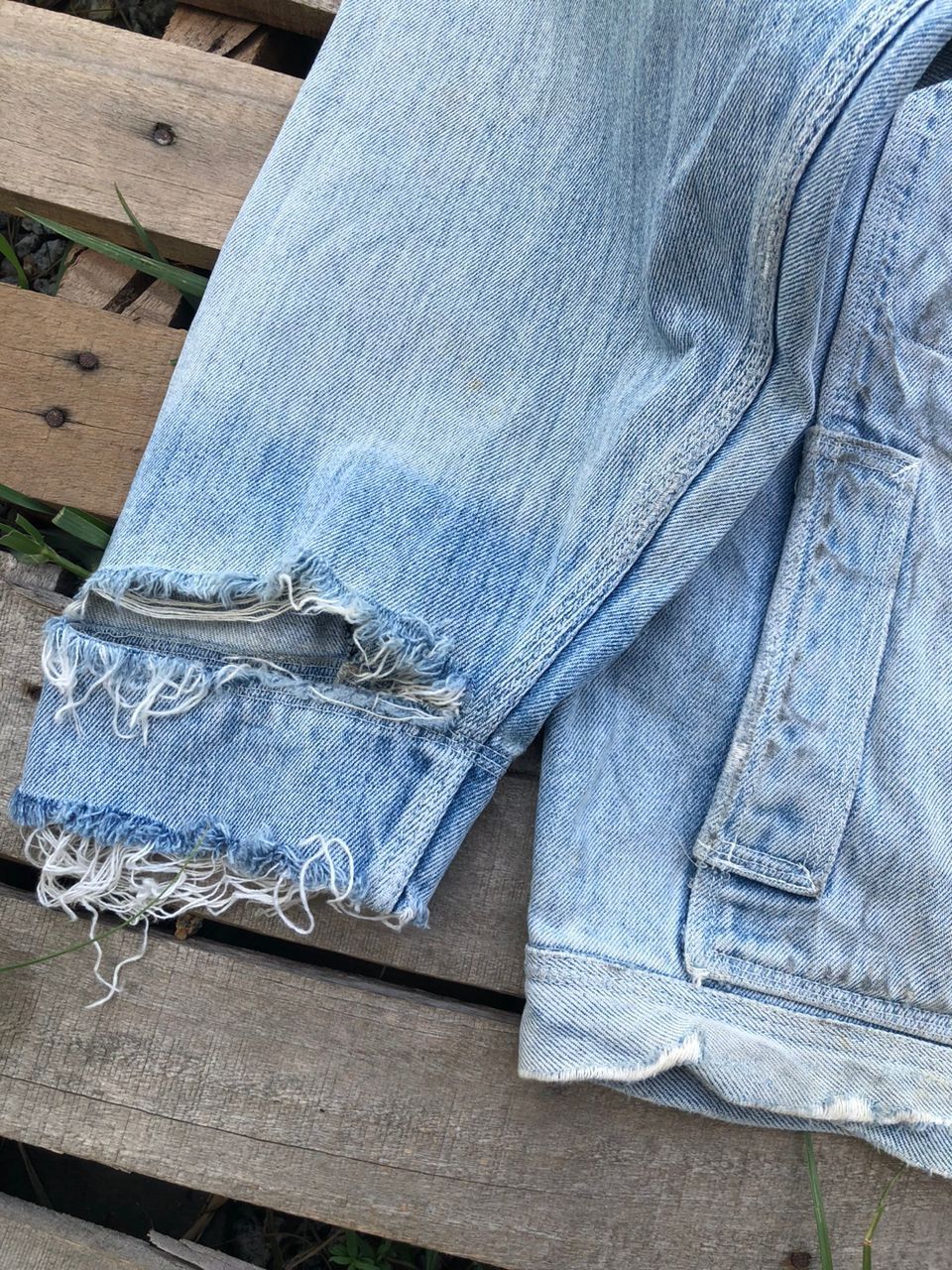 Japanese Brand Vintage Anecdote Homme Boxy Denim Jeans Distressed Style Size US L / EU 52-54 / 3 - 5 Thumbnail