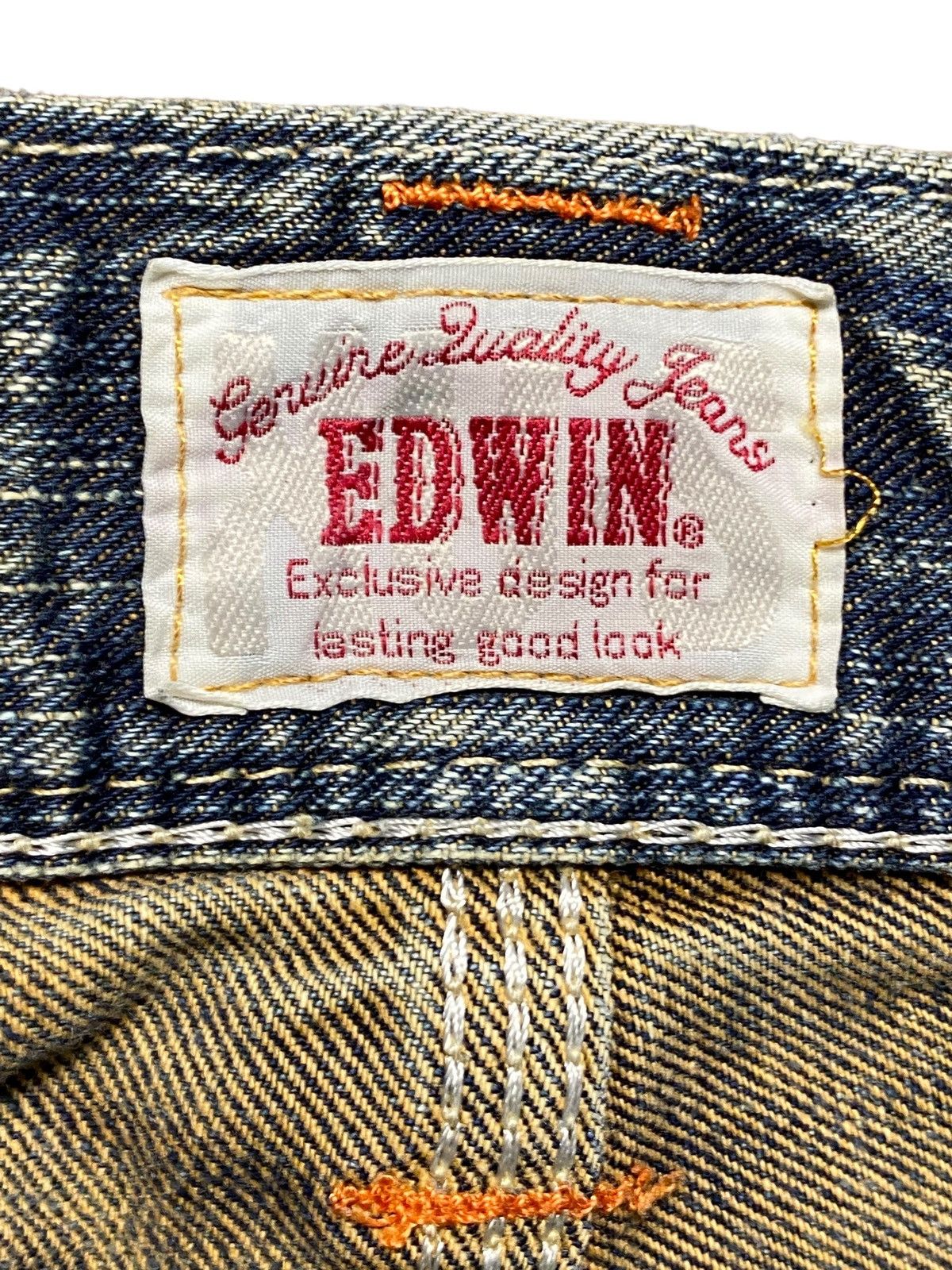 Edwin Vintage Edwin XV Embroidery Logo Distressed Jeans Size US 32 / EU 48 - 16 Thumbnail
