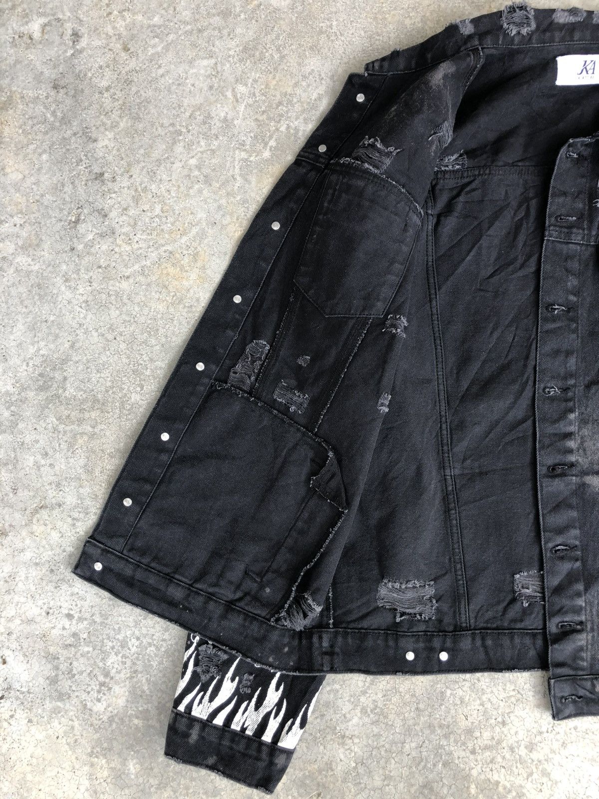 Le Grande Bleu (L.G.B.) JK Attire Broken Denim Jacket Painted Size US L / EU 52-54 / 3 - 10 Thumbnail