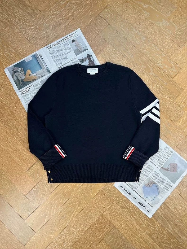 Thom Browne Thom Browne Round collar long sleeve hoodie Size US XL / EU 56 / 4 - 1 Thumbnail