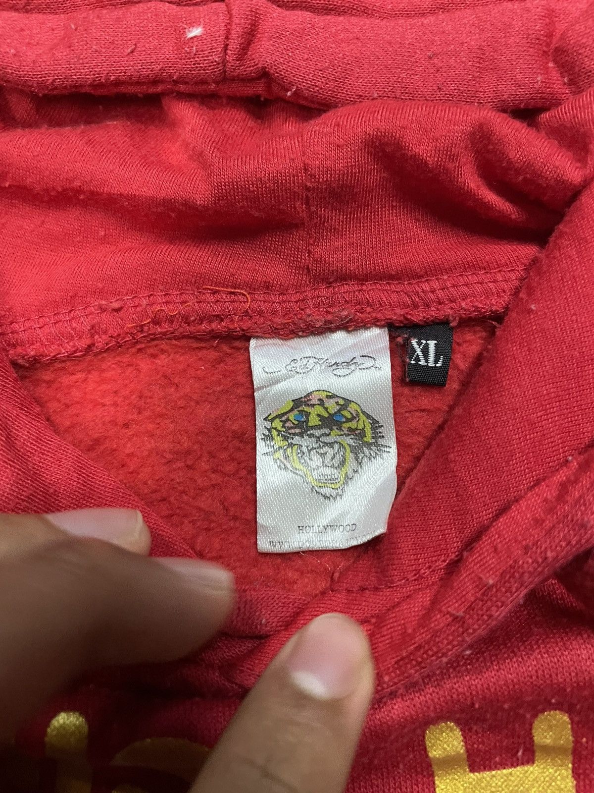 Vintage ed hardy born to hell hoodie