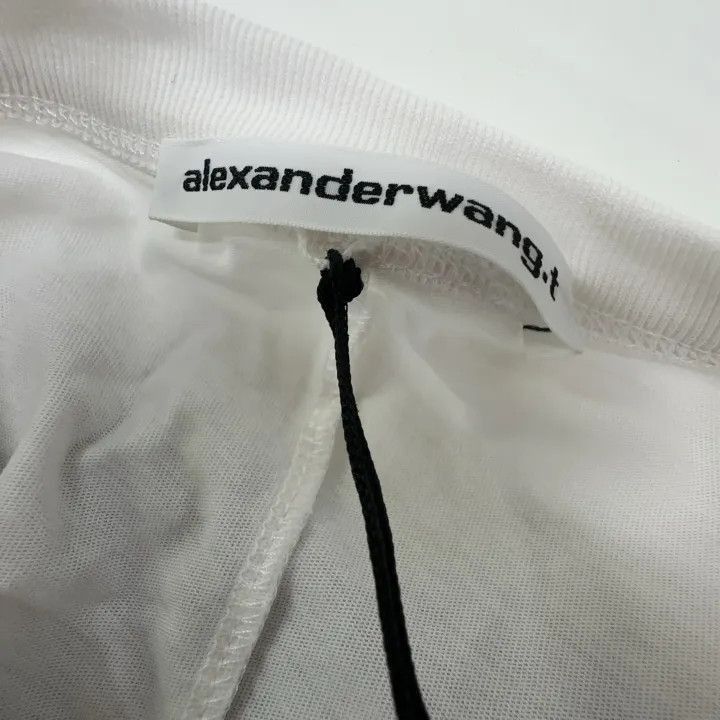 Alexander Wang Alexander Wang SS21 Cropped Twist Letter Tee - Size L / US 10 / IT 46 - 2 Thumbnail