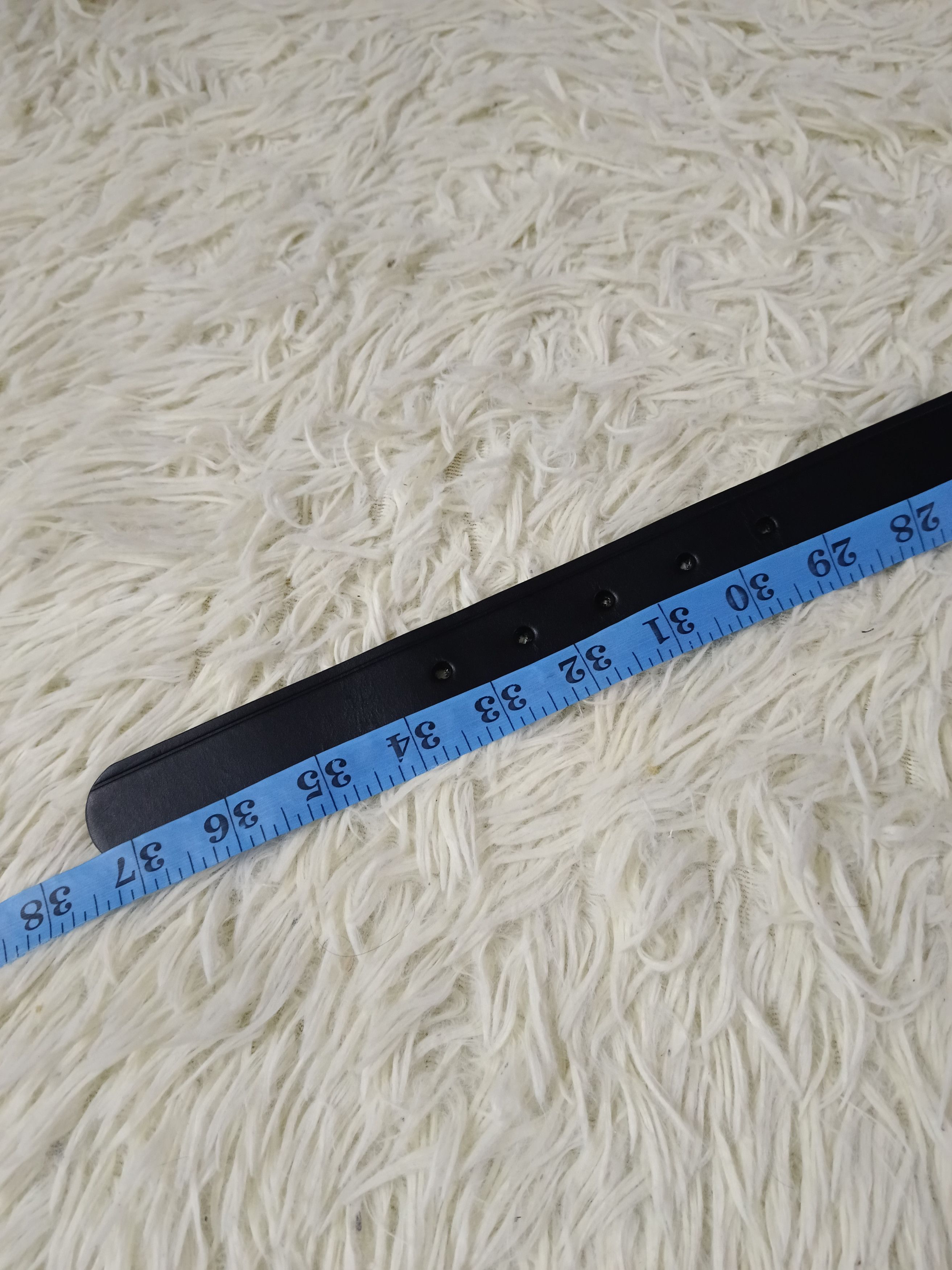 Yohji Yamamoto YOHJI YAMAMOTO BLACK LEATHER BELT Size ONE SIZE - 5 Thumbnail