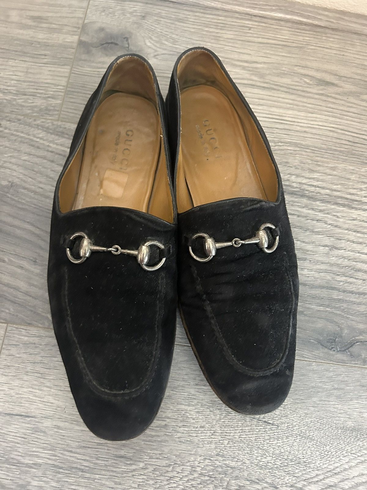 Gucci Gucci Black Suede Horsebit Loafers Size 42E Size US 9 / EU 42 - 4 Thumbnail