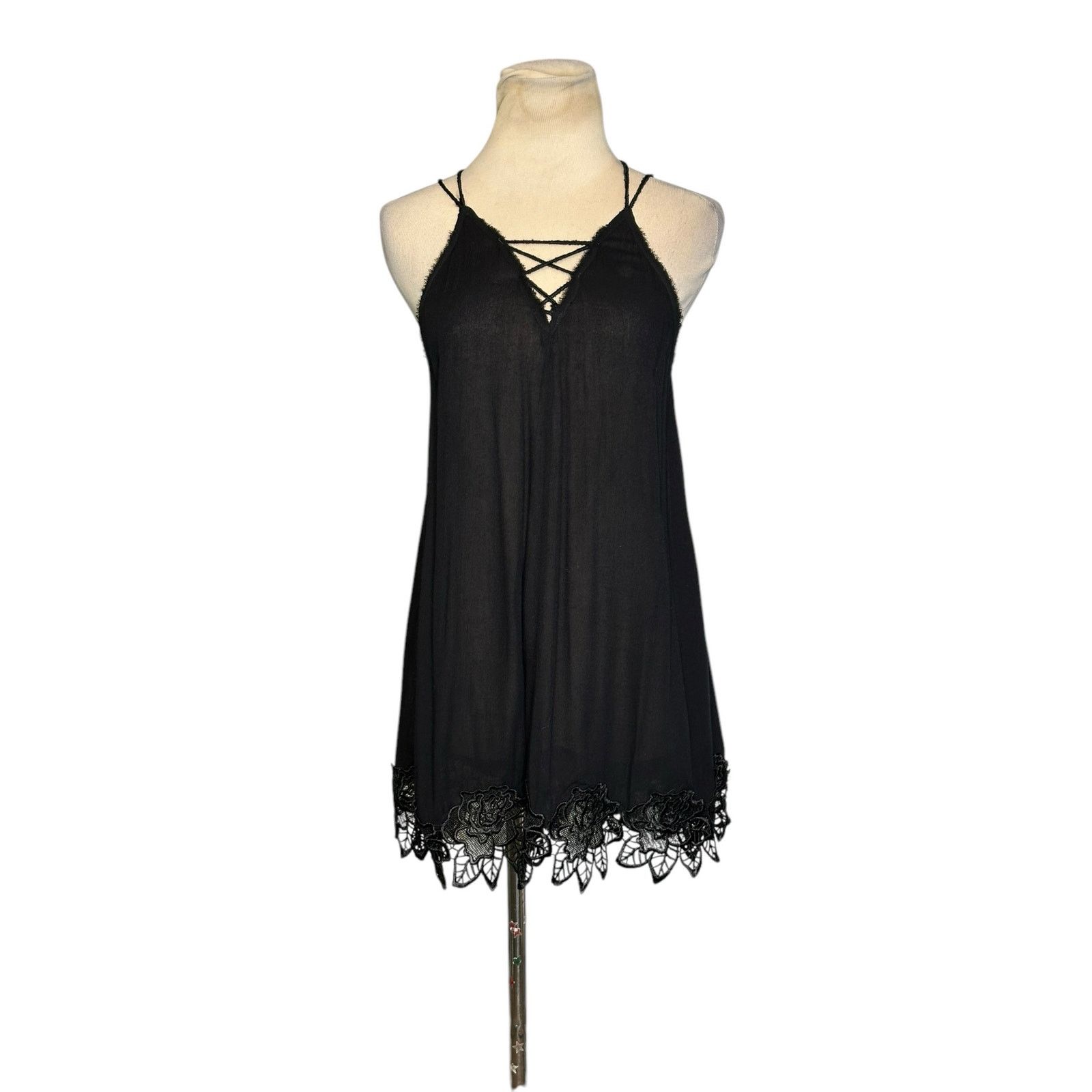 Free People Free People Wicked Spell black mini dress size XS Size XS / US 0-2 / IT 36-38 - 7 Thumbnail