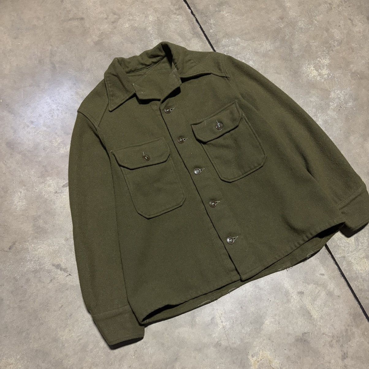 Vintage Vintage Wool Military Shirt Jacket CPO Mackinaw Hunting 80s Size US S / EU 44-46 / 1 - 2 Thumbnail