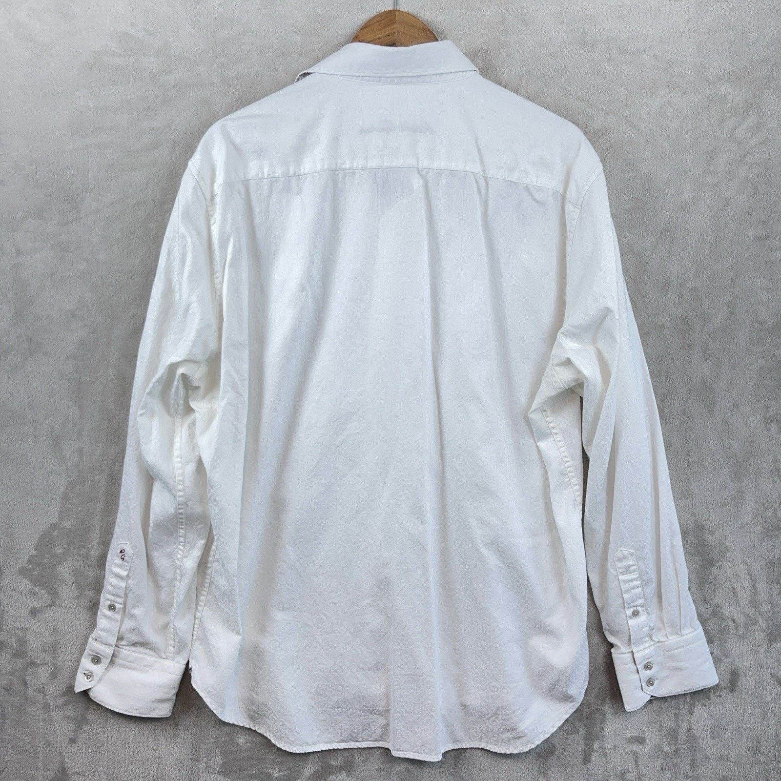 Robert Graham Robert Graham The Mark 2XL White Paisley Jacquard Shirt Size US XXL / EU 58 / 5 - 5 Thumbnail