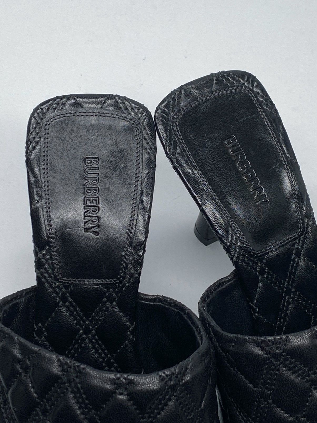 Burberry Burberry Quilted Leather Mules size 37 Size US 7 / IT 37 - 12 Thumbnail