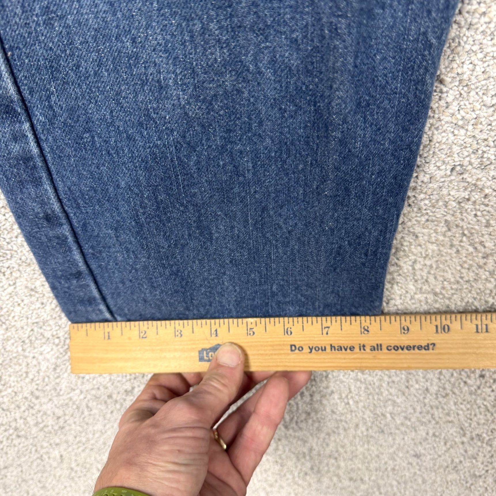 Wrangler Wrangler Jeans Mens 36x27 Blue Straight Stonewash Denim Grunge Skater Baggy Authentic Wrangler Authentics 5-Pocket Mens Jeans Size US 36 / EU 52 - 3 Thumbnail