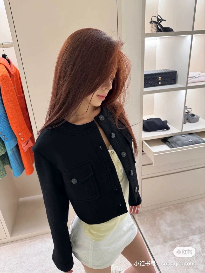 Chanel Chanel 23B black diamond buckle short jacket Size XS / US 0-2 / IT 36-38 - 7 Thumbnail
