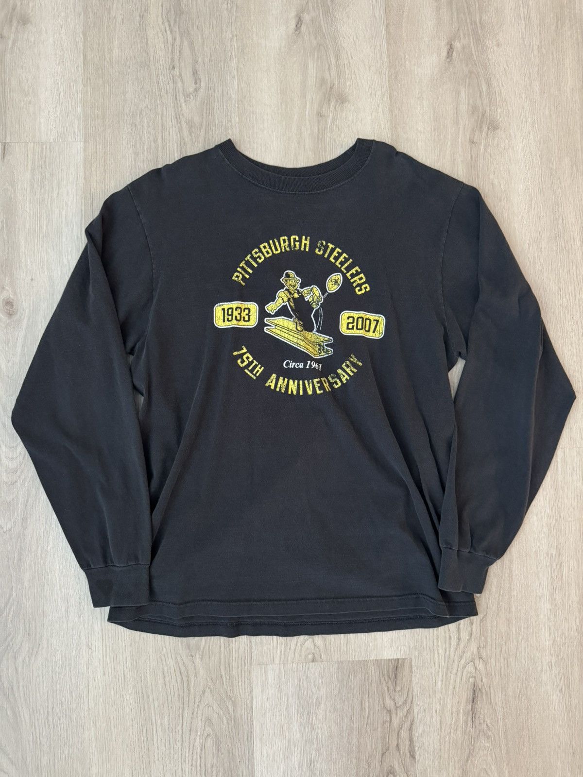 Reebok Vintage Y2k Reebok Pittsburg Steelers Long Sleeve Tee Size US M / EU 48-50 / 2 - 1 Thumbnail