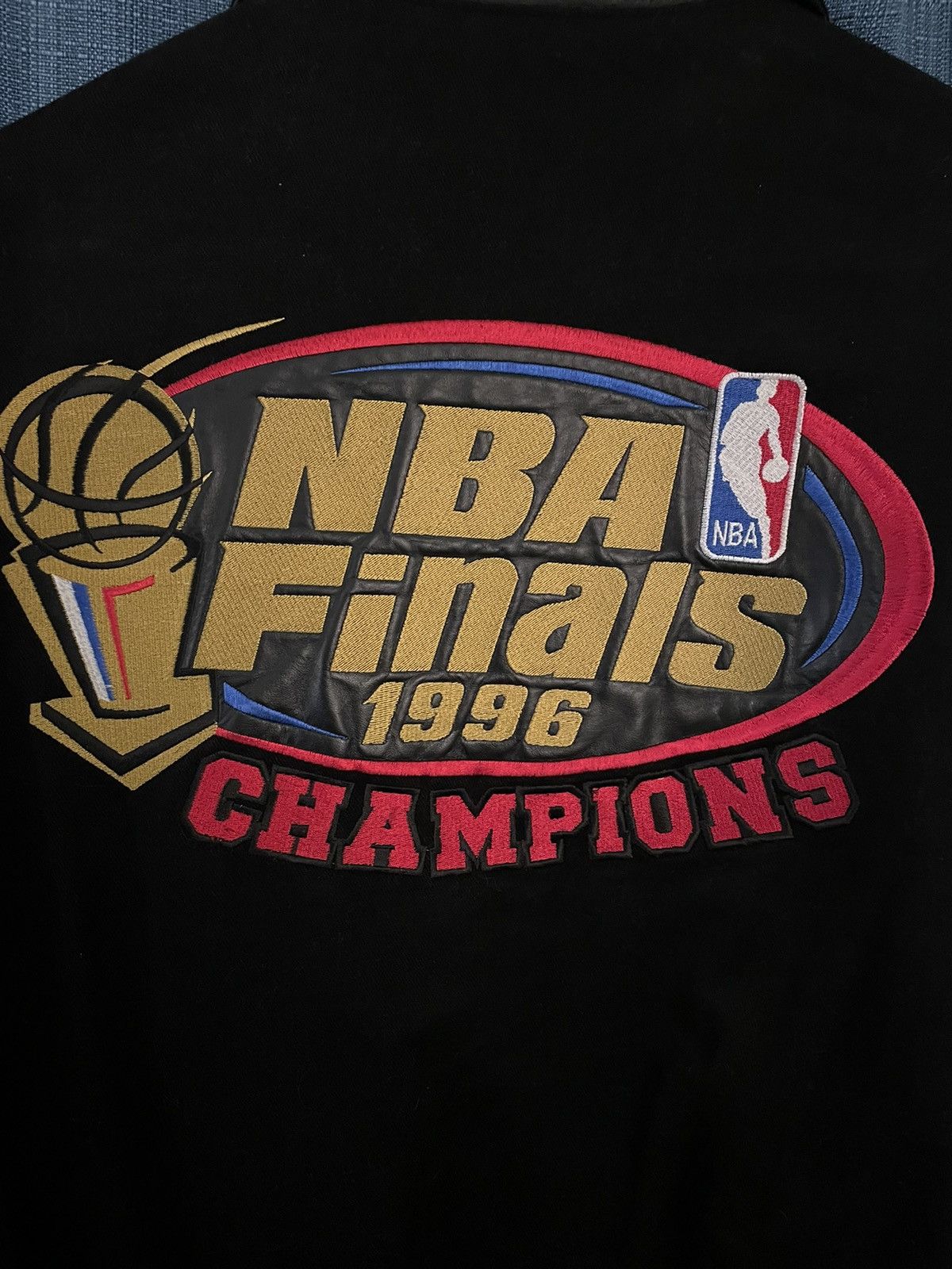 Jeff Hamilton Chicago Bulls 1996 Champions Jeff Hamilton Jacket Size US L / EU 52-54 / 3 - 8 Thumbnail