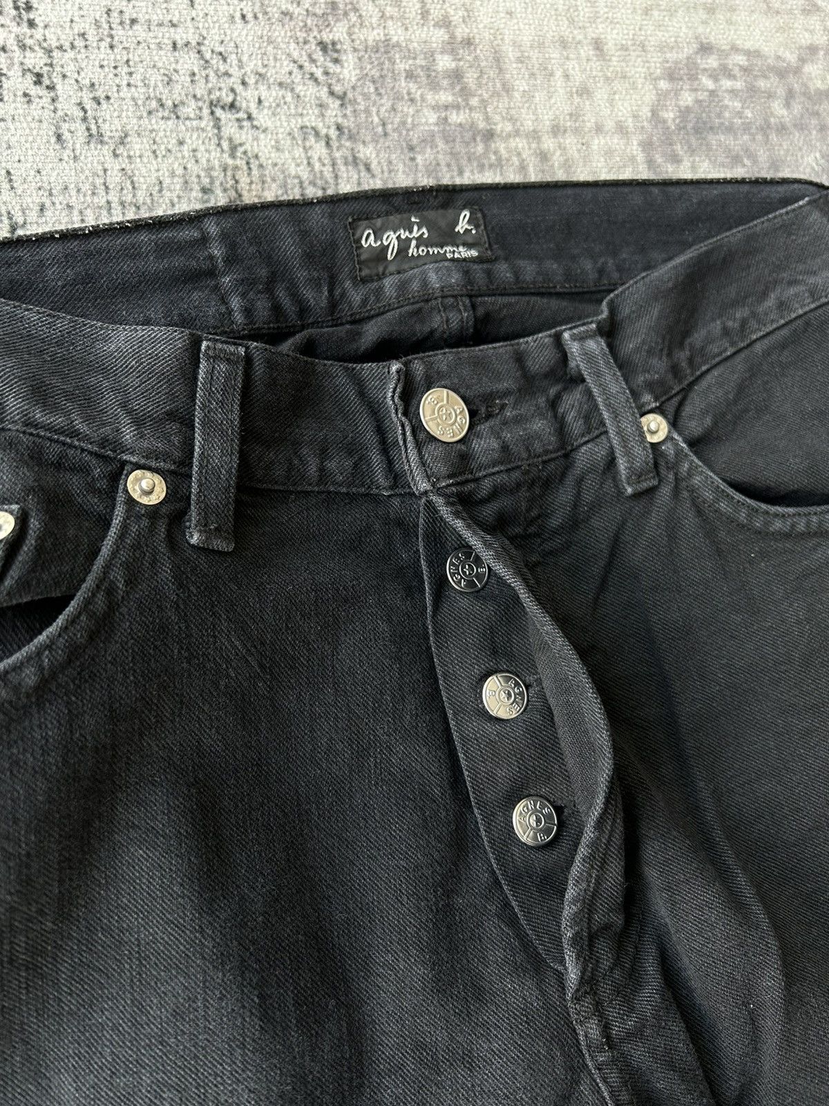 agnes b. Agnes.b Black Plain Jeans Size US 29 - 8 Thumbnail