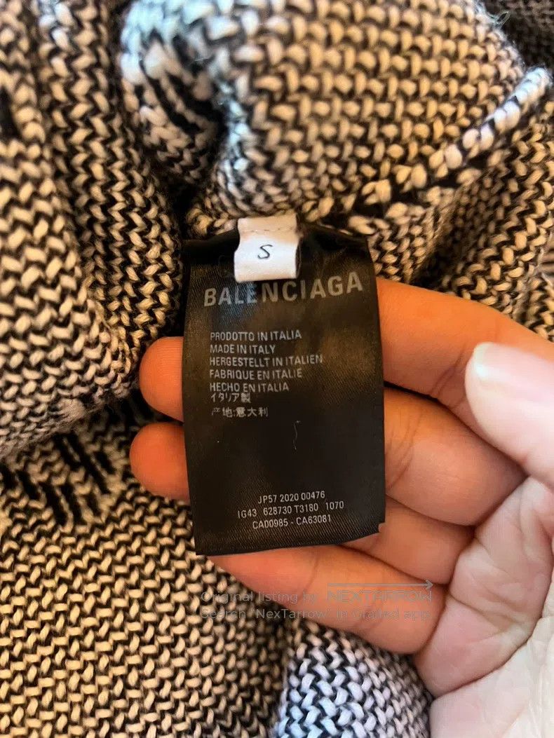 Balenciaga Balenciaga 3D graffiti cursive logo round neck knit sweate Size US S / EU 44-46 / 1 - 5 Thumbnail