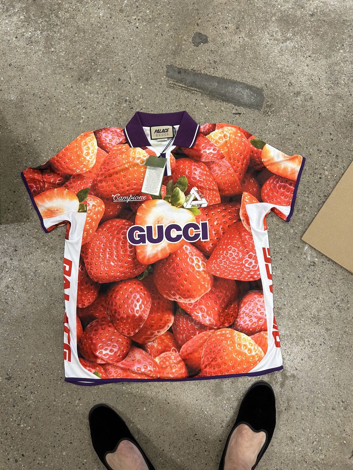 Gucci x Palace Printed Football Technical Jersey T-Shirt 'Blue