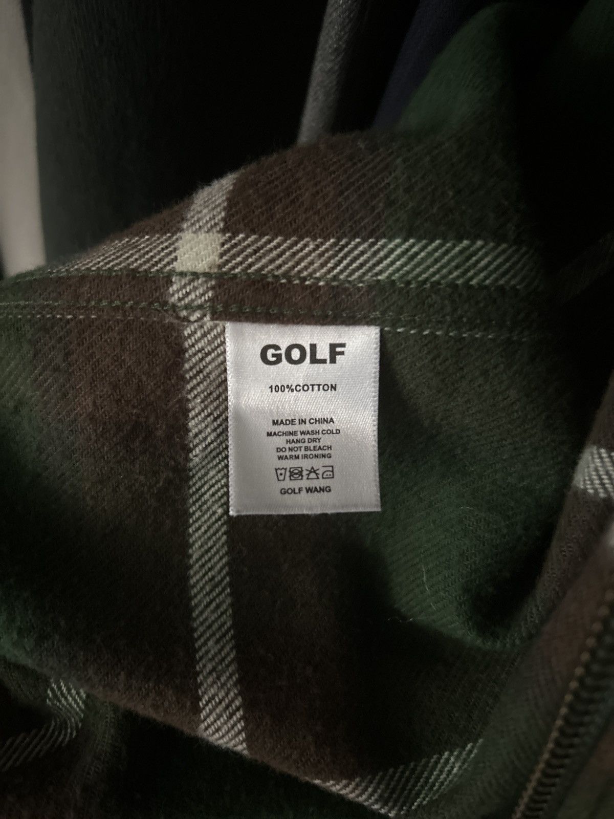Golf Wang × Golf le Fleur × Tyler The Creator GOLFWANG F/W 2022 Green Plaid Flannel Zip-up Size US M / EU 48-50 / 2 - 7 Thumbnail