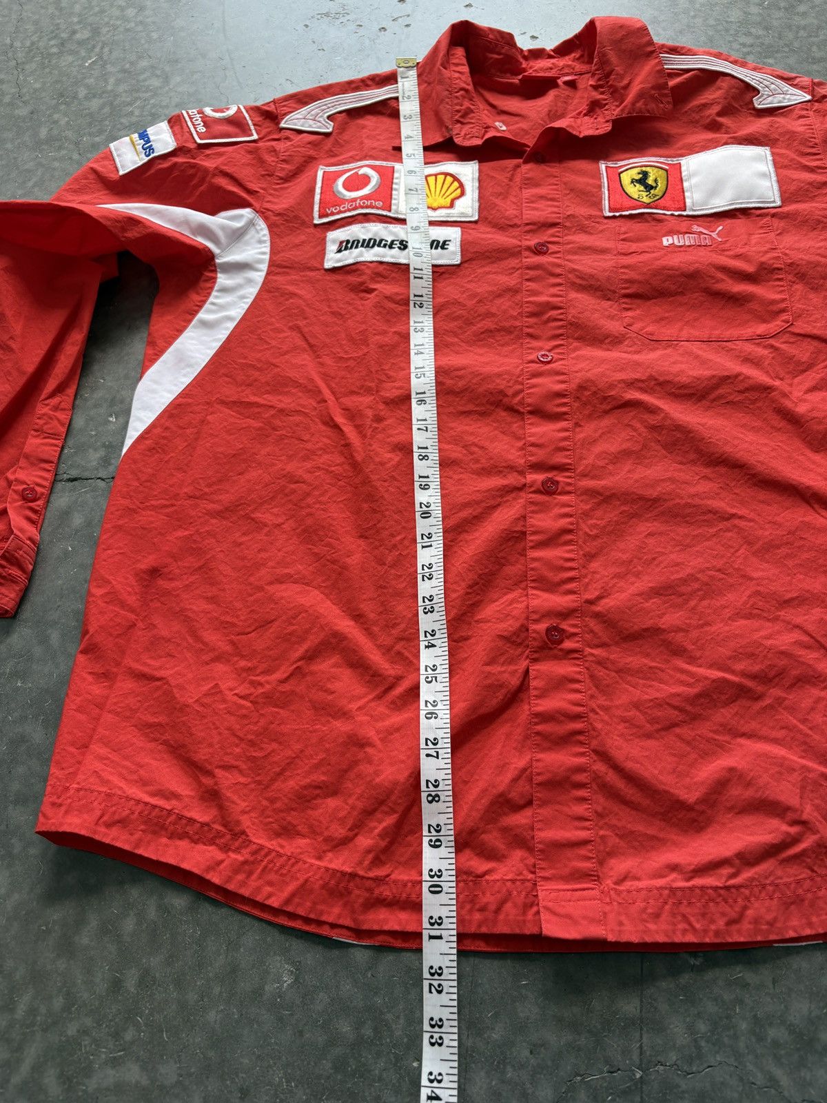Puma Puma Ferrari F1 Button Up Shirt Size US XL / EU 56 / 4 - 13 Thumbnail