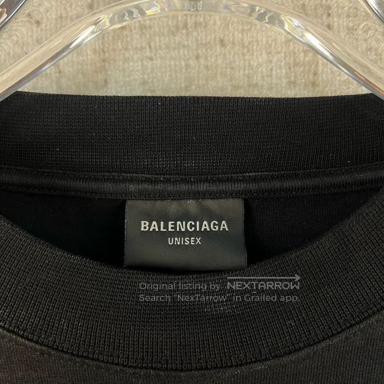 Balenciaga Balenciaga Bitcoin Printed Tie-Dye Distressed Short-Sleeve Size US L / EU 52-54 / 3 - 4 Thumbnail
