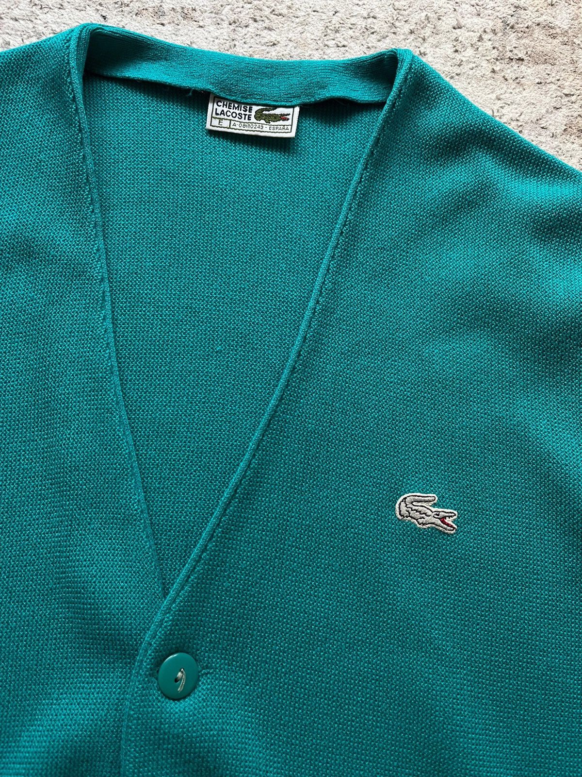 Lacoste OG Lacoste Chemise Sz E / L Vintage 90s Very Rare Aqua Blue Size US L / EU 52-54 / 3 - 5 Thumbnail