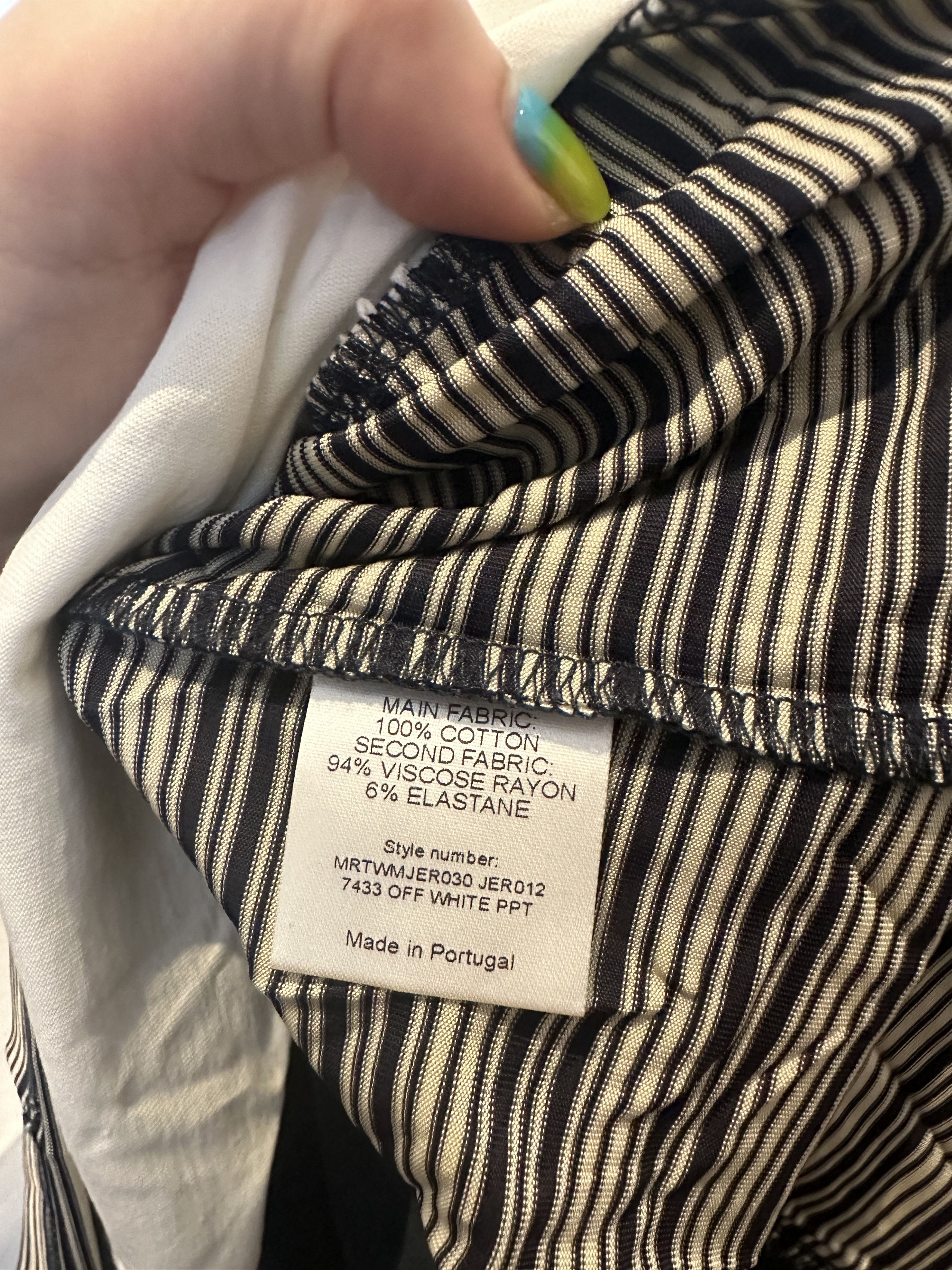 Sunnei SUNNEI Off-White & Green Double T-Shirt Size US S / EU 44-46 / 1 - 10 Thumbnail