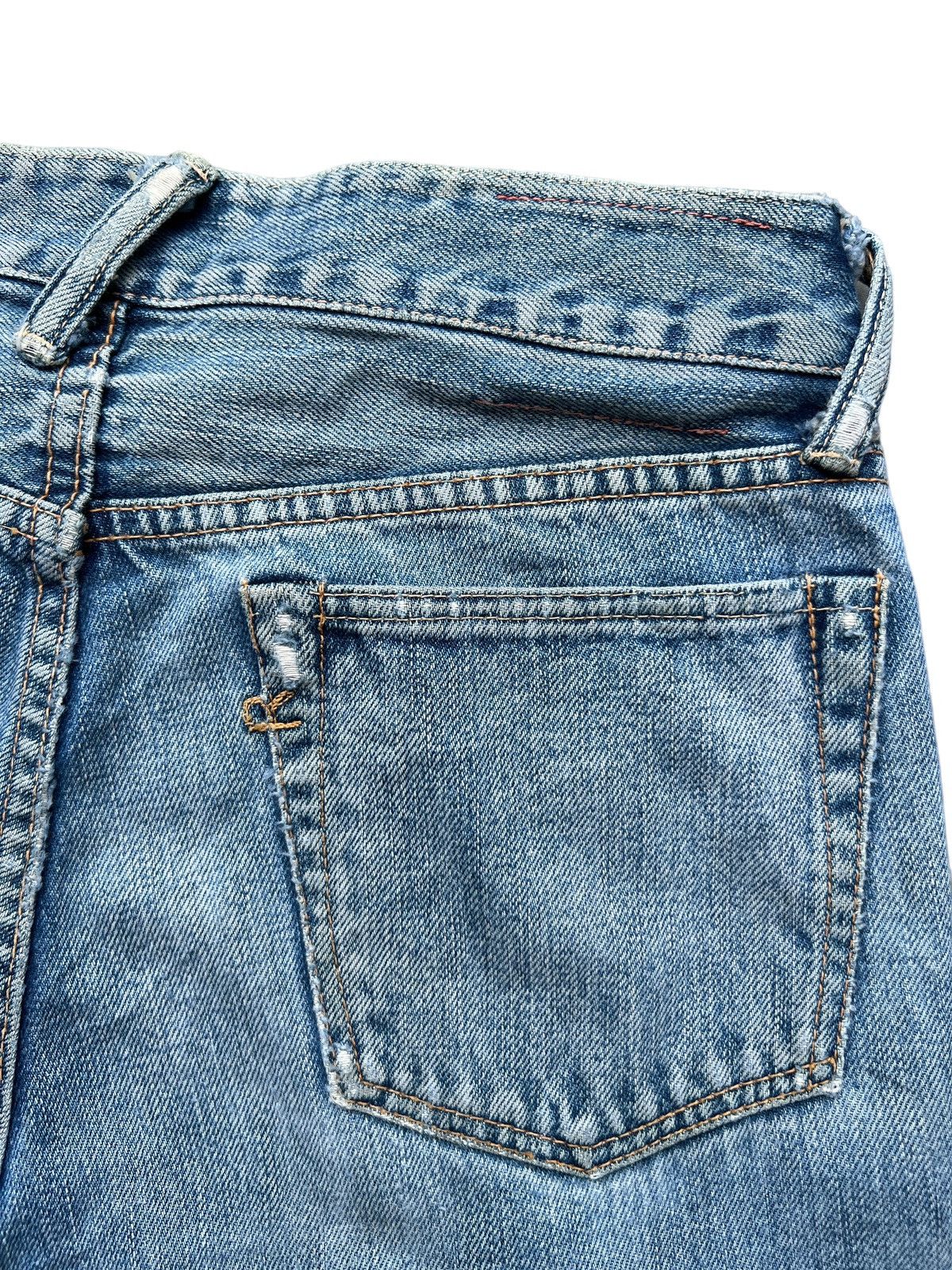 45rpm Vintage 45RPM Japan Distressed Faded Denim Jeans 29x30 Size US 29 - 9 Thumbnail