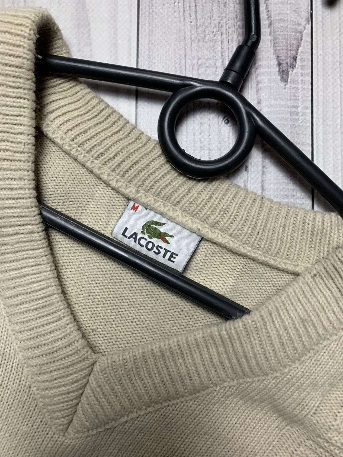 Lacoste × Vintage Vintage Lacoste sweater beige size M logo Size US M / EU 48-50 / 2 - 3 Thumbnail