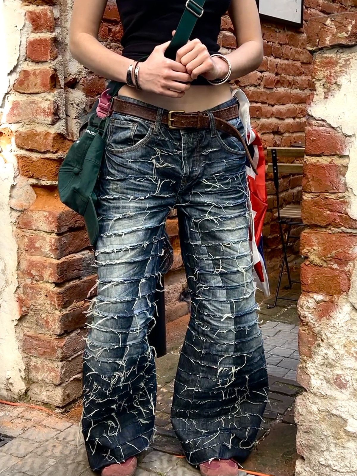 Other Vintage Boro Style Avant Garde Jeans Size 40" / US 18 - 5 Thumbnail