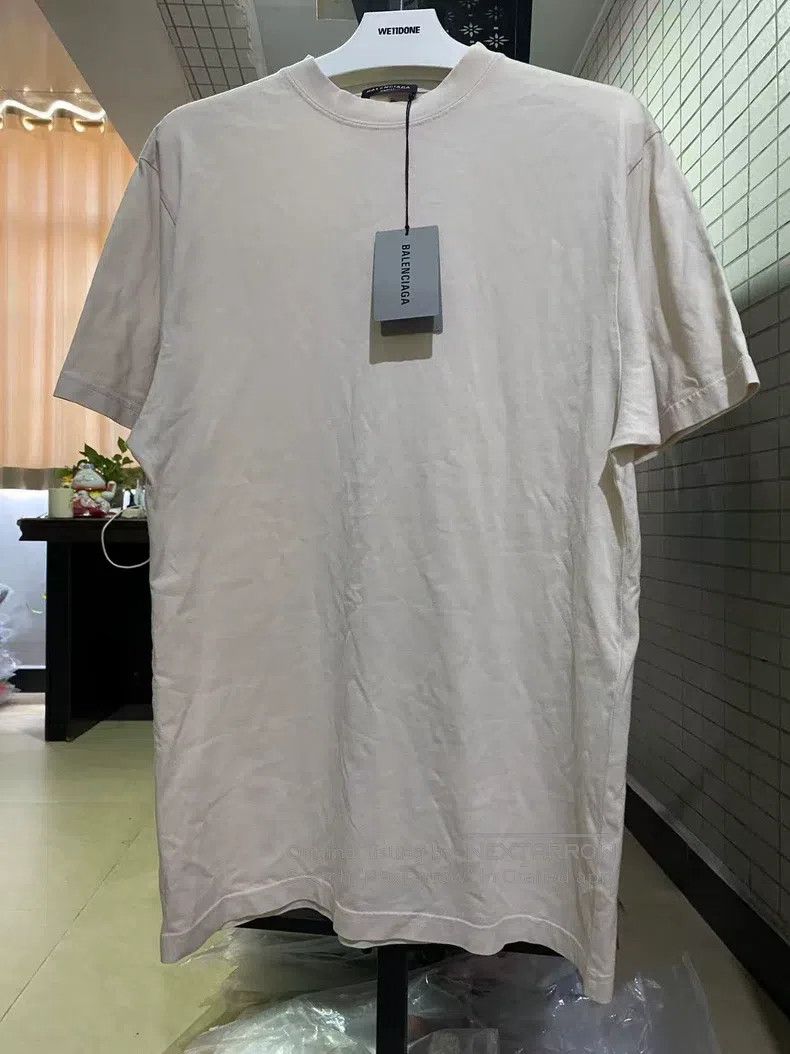Balenciaga Balenciaga Solid color round neck short-sleeved T-shirt Size US S / EU 44-46 / 1 - 1 Thumbnail