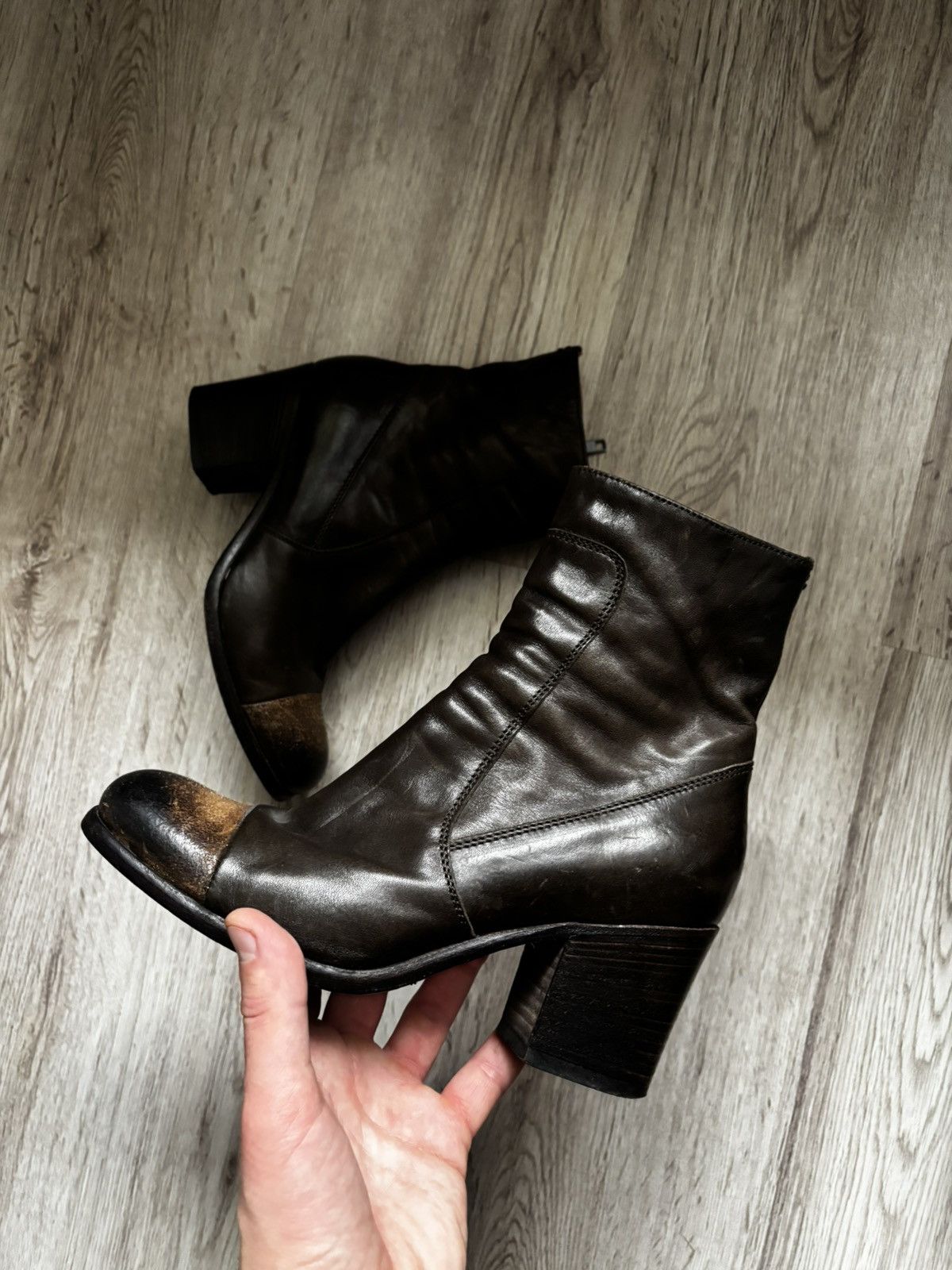 Pantanetti Pantanetti Leather Ankle Boots 37.5 Size US 7.5 / IT 37.5 - 1 Thumbnail
