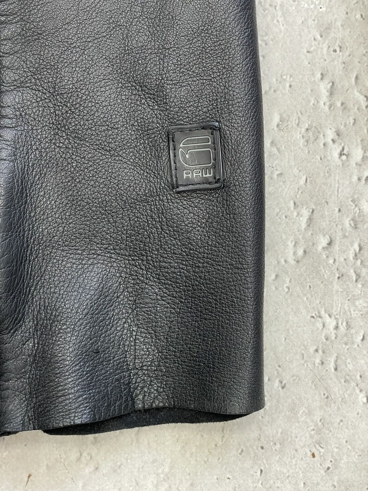 G star raw zipper 14th addiction leather opium jacket y2k
