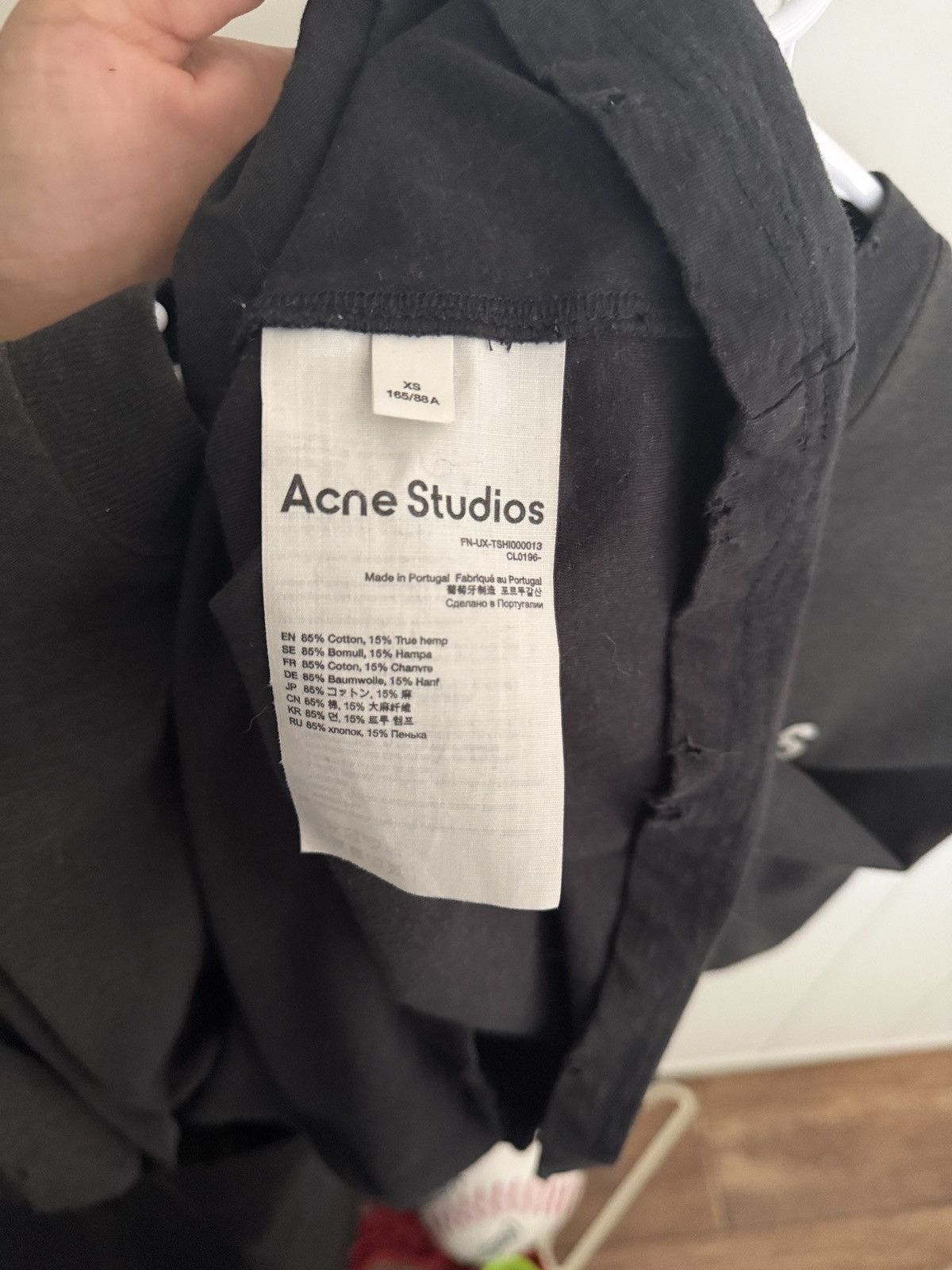 Acne Studios Acne Studios Logo T Shirt Size XS Black Size US M / EU 48-50 / 2 - 3 Thumbnail