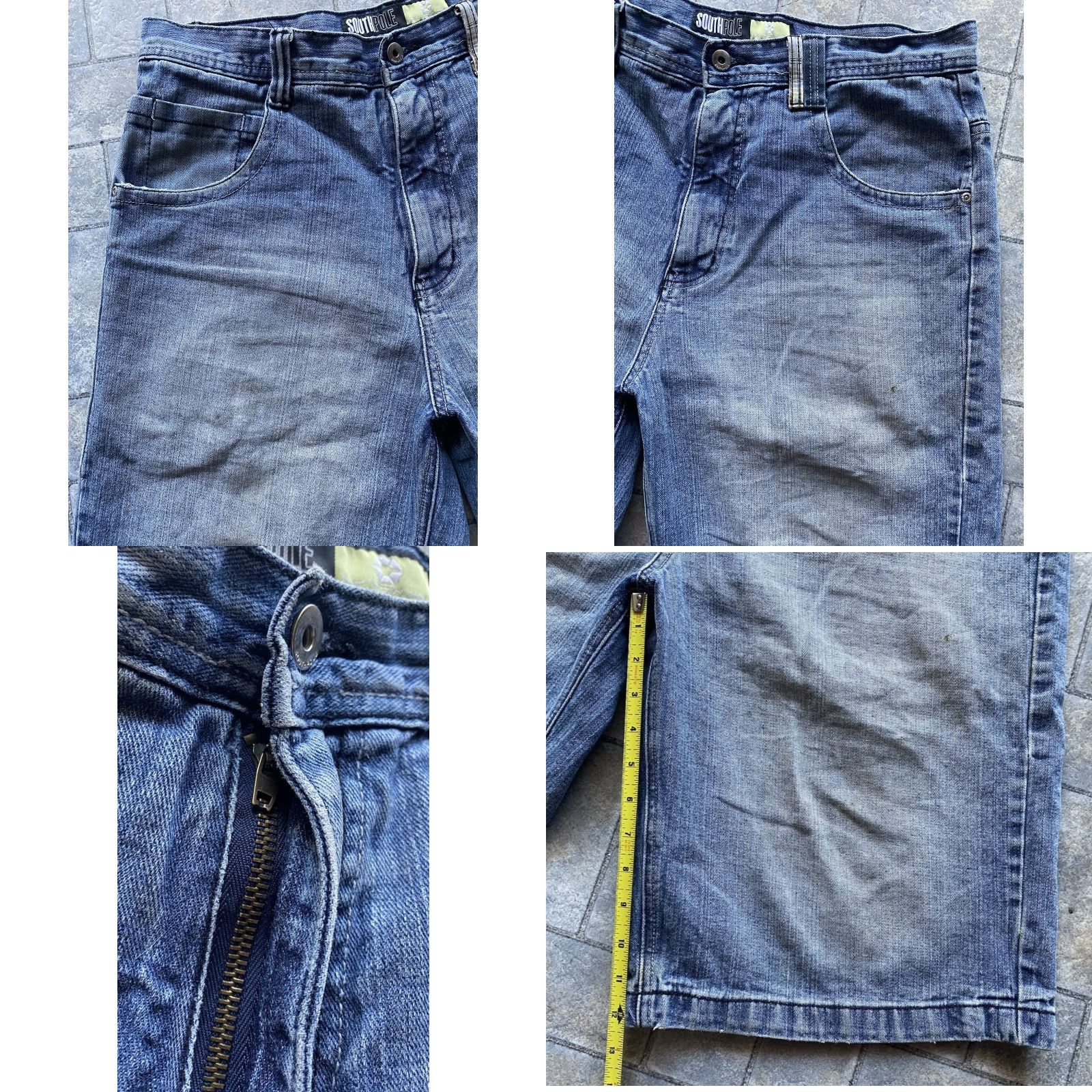 Southpole Southpole Denim Shorts Jorts Y2K Men’s 36 Blue Back Pocket Designs Flaws Wear Grunge 90s Hip Hop Mens Size US 36 / EU 52 - 8 Thumbnail