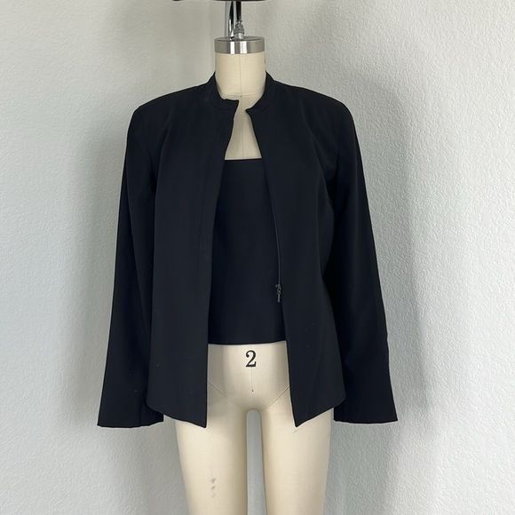 Giorgio Armani Giorgio Armani VTG 90s Suit Shell Tailored Side Zip Top Size M / US 6-8 / IT 42-44 - 8 Thumbnail