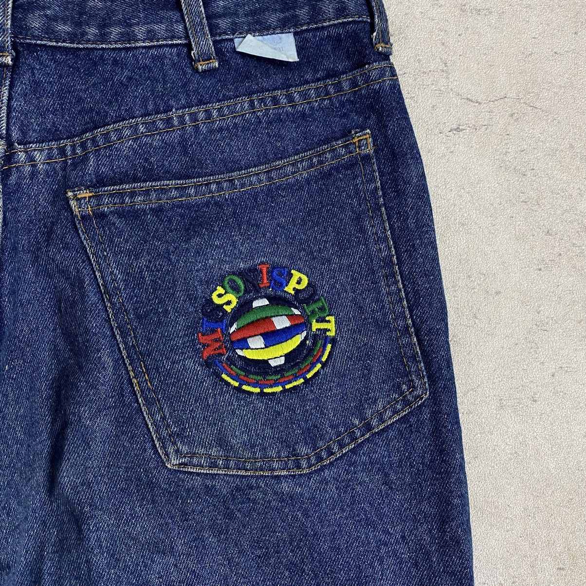 Designer × Missoni MISSONI Rainbow Logo Baggy jeans Size 30" / US 8 / IT 44 - 4 Thumbnail