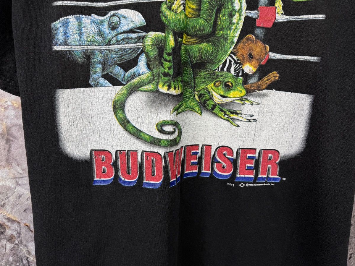 Budweiser Vintage 1998 Budweiser Chameleon T-Shirt Double Sided Beer Size US XL / EU 56 / 4 - 17 Thumbnail