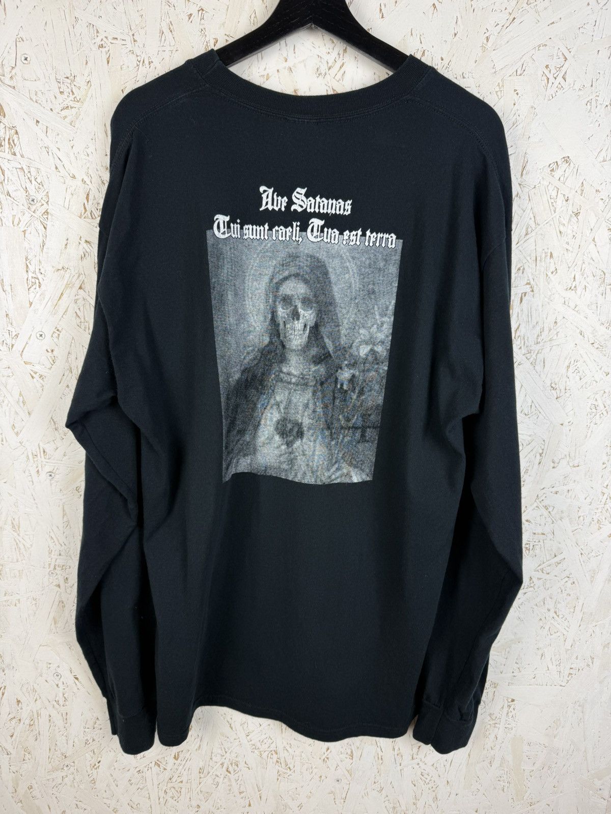 Band Tees Vintage Anima Damnata Shit Sex Satan 2005 Metal Long Sleeve Size US XL / EU 56 / 4 - 5 Thumbnail