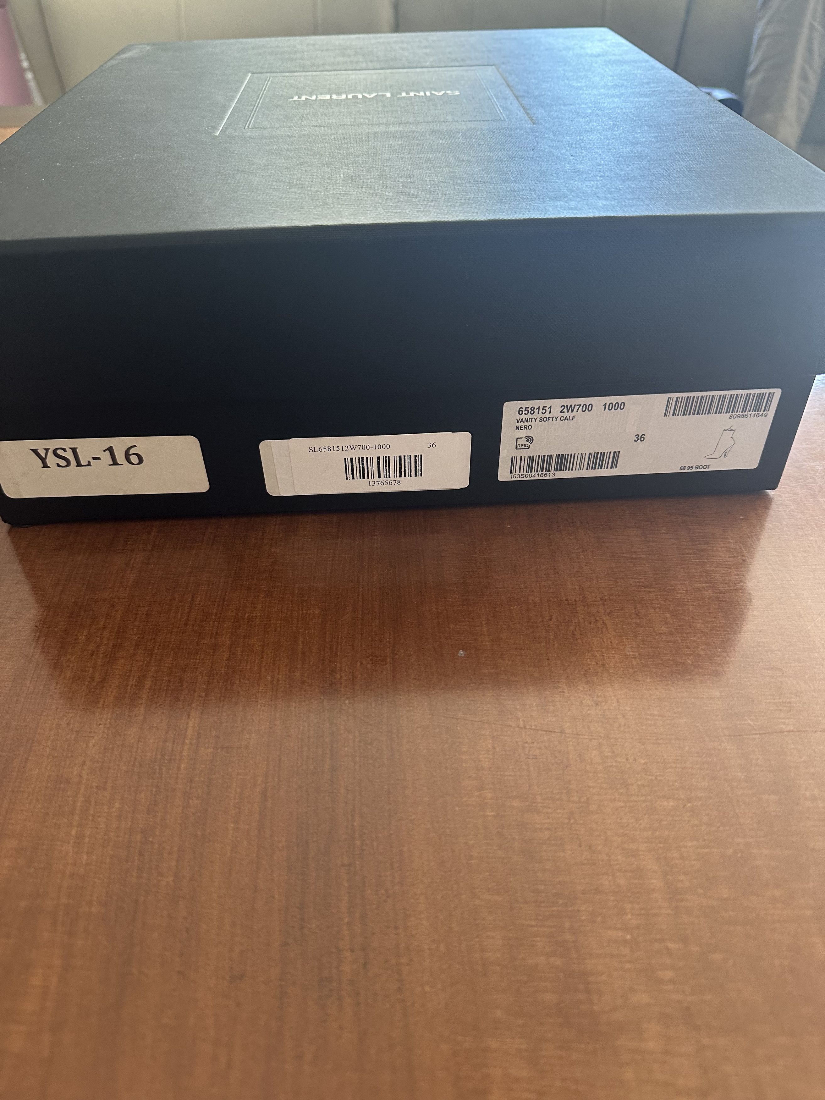 Saint Laurent Paris Saint Laurent 110 Tube Boots in Vanity Soft Calf leather Size US 6 / IT 36 - 2 Thumbnail
