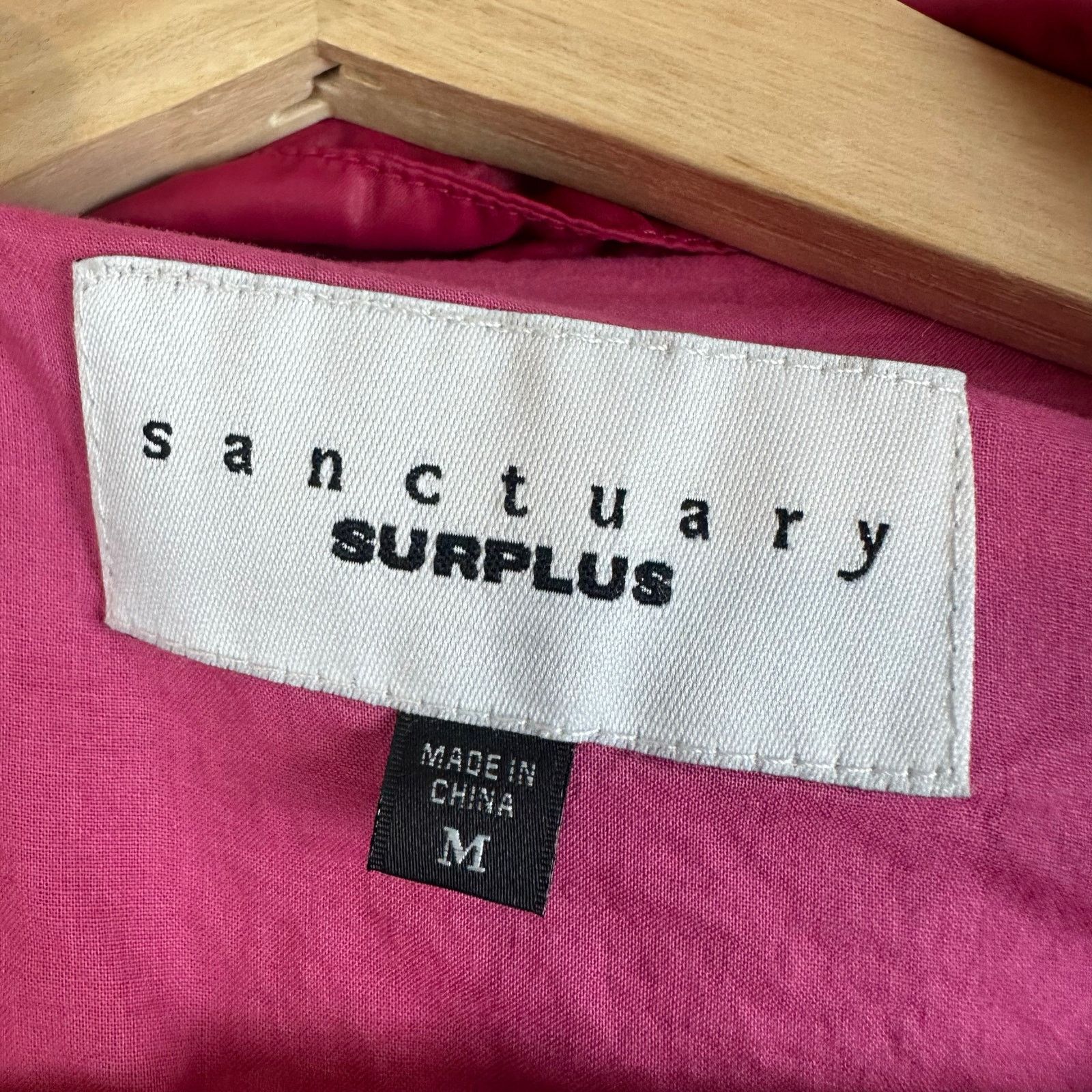 Sanctuary Sanctuary Magenta Pink Bomber Track Jacket Lined Windbreaker Size M / US 6-8 / IT 42-44 - 9 Thumbnail