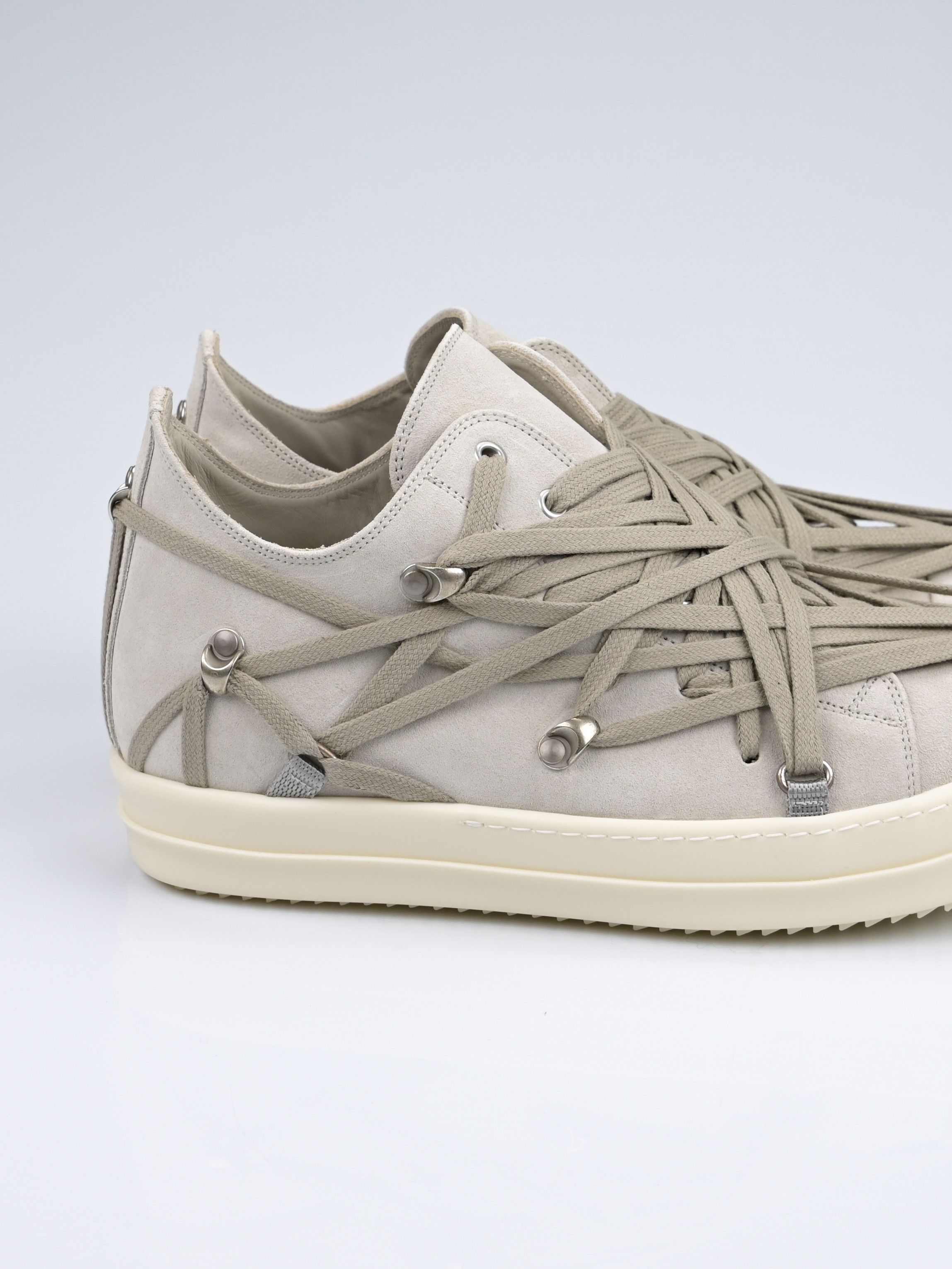 Rick Owens Megalace Suede Low Top Ramones Size US 10 / EU 43 - 10 Thumbnail