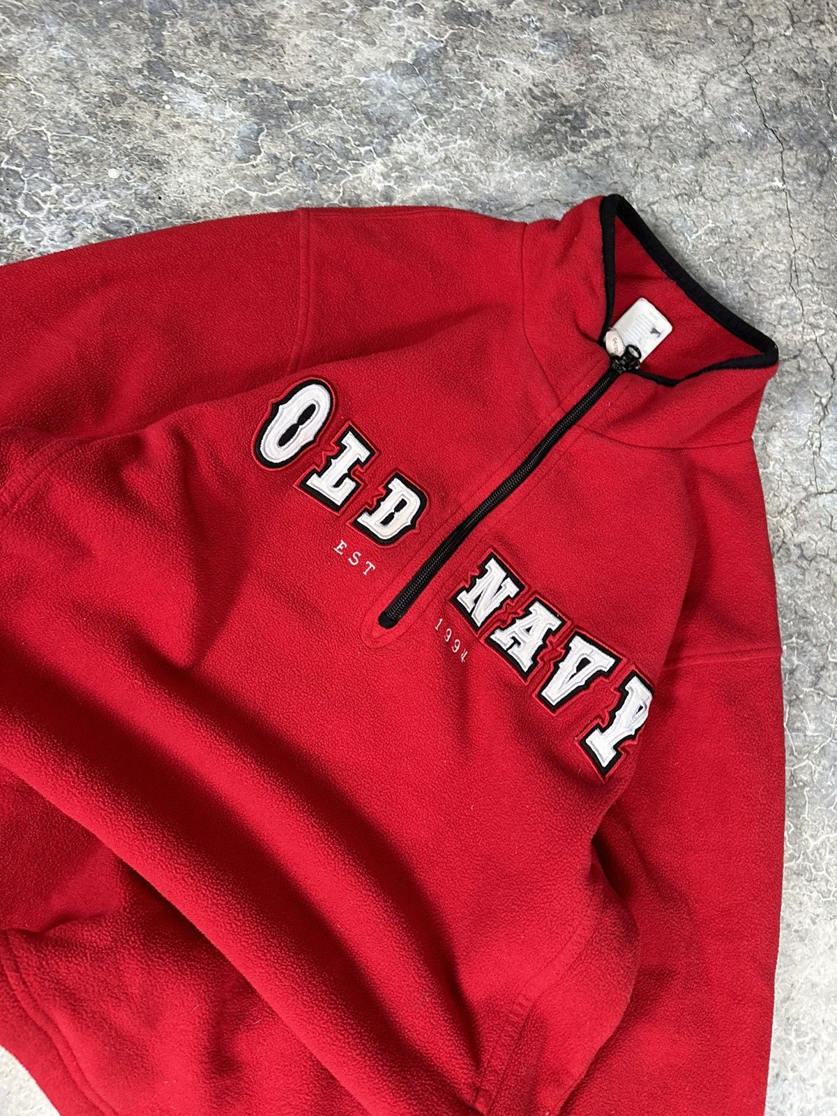 Old Navy × Vintage Vintage Old Navy Fleece Quarterzip pullover Size US M / EU 48-50 / 2 - 2 Thumbnail
