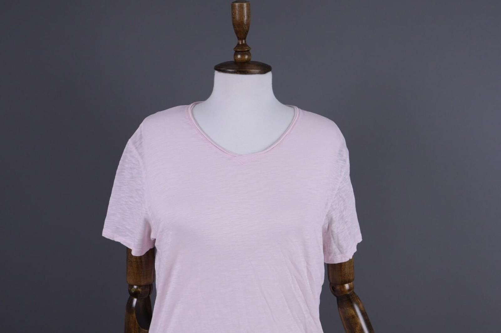 Zadig & Voltaire Zadig & Voltaire Pink Scoop Neck Summer T-Shirt Size M Size M / US 6-8 / IT 42-44 - 4 Thumbnail