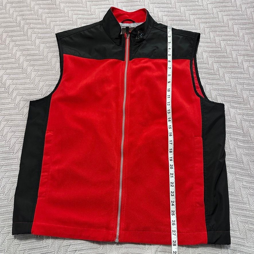 Greg Norman Greg Norman red fleece vest size XL Size US XL / EU 56 / 4 - 6 Thumbnail