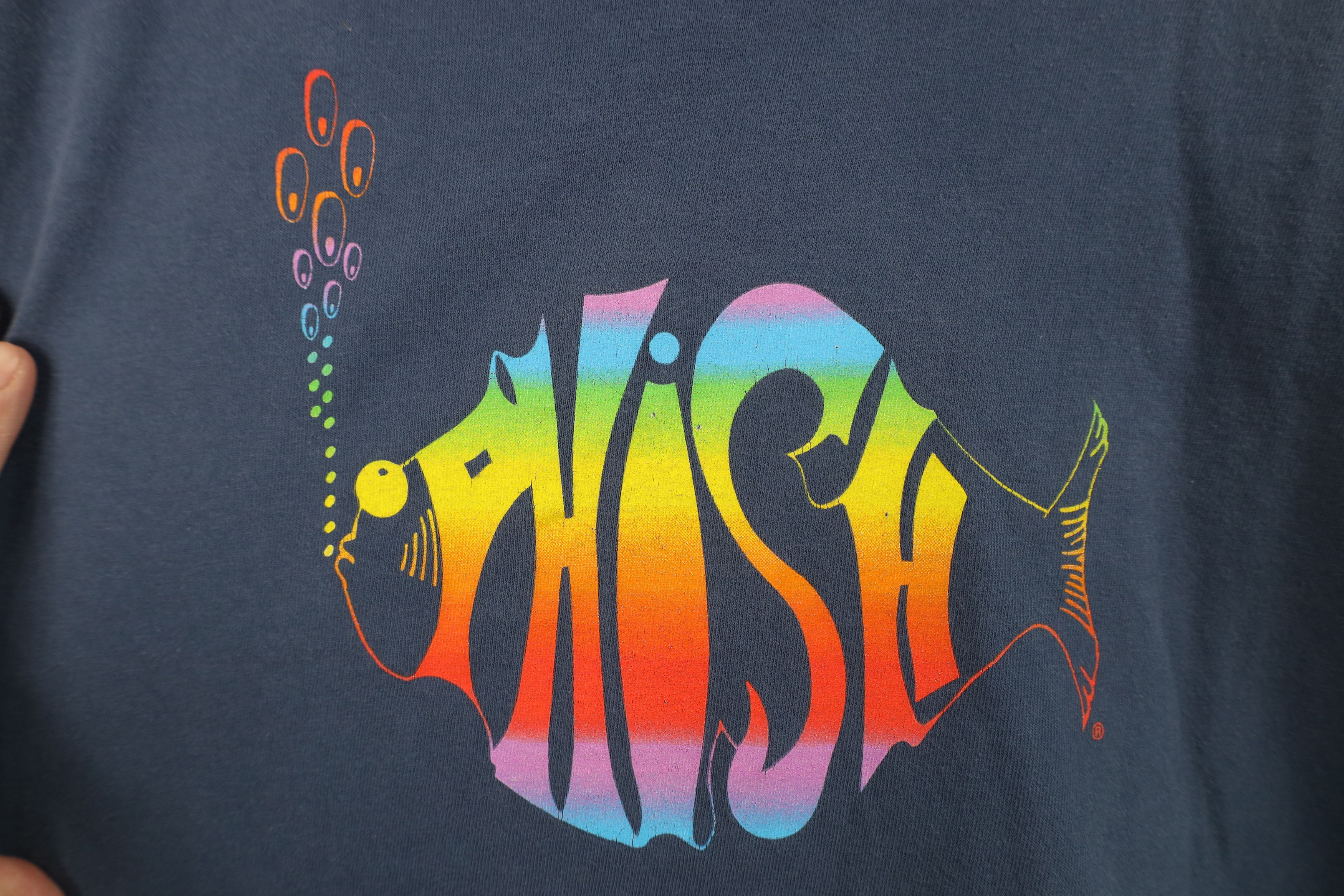 Vintage Vintage 90s Y2K Phish Band Long Sleeve T-Shirt Blue Size US XL / EU 56 / 4 - 4 Thumbnail