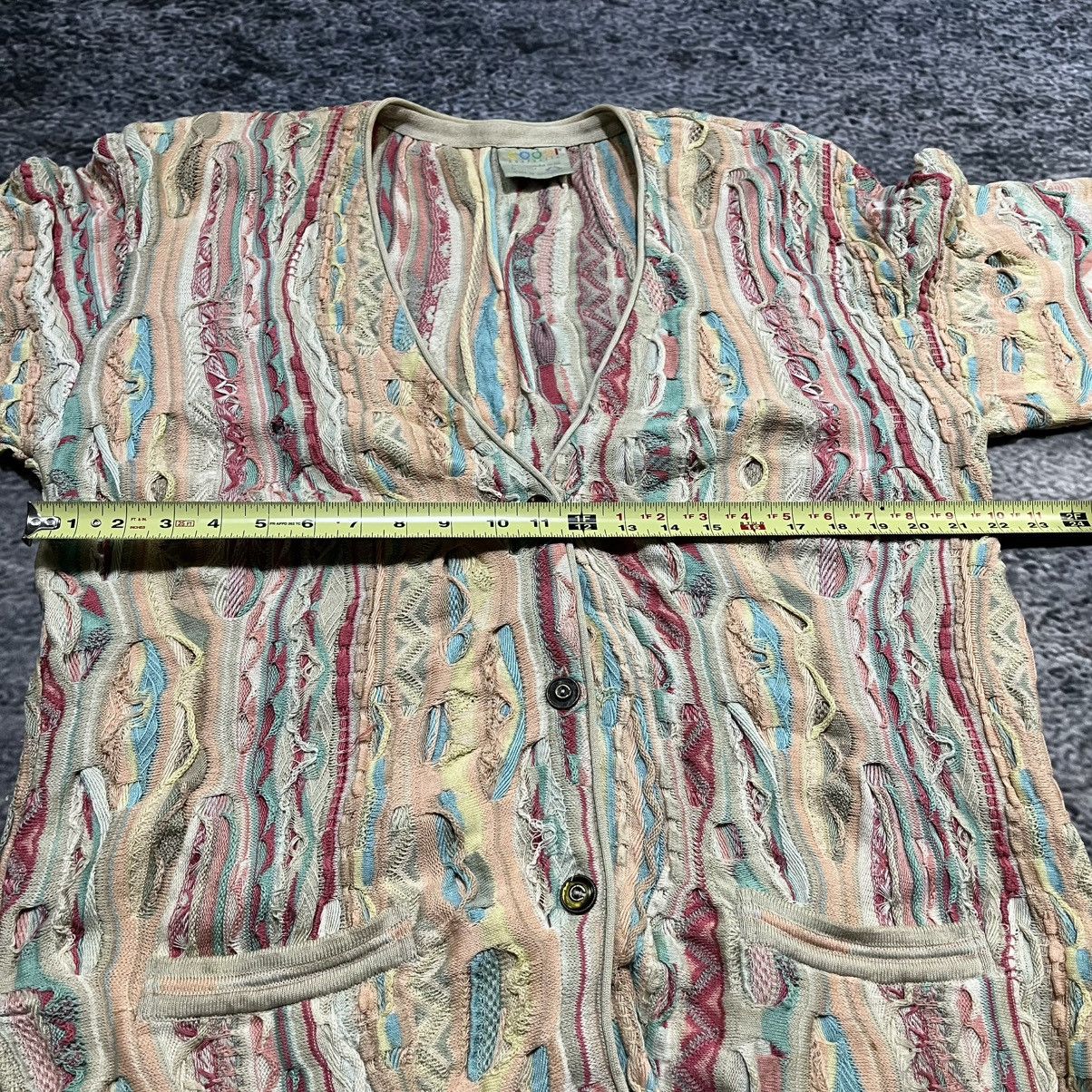 Coogi Vintage 90s Coogi 3D Chunky Knit Hip-Hop Cardigan Sweater Size US L / EU 52-54 / 3 - 8 Thumbnail