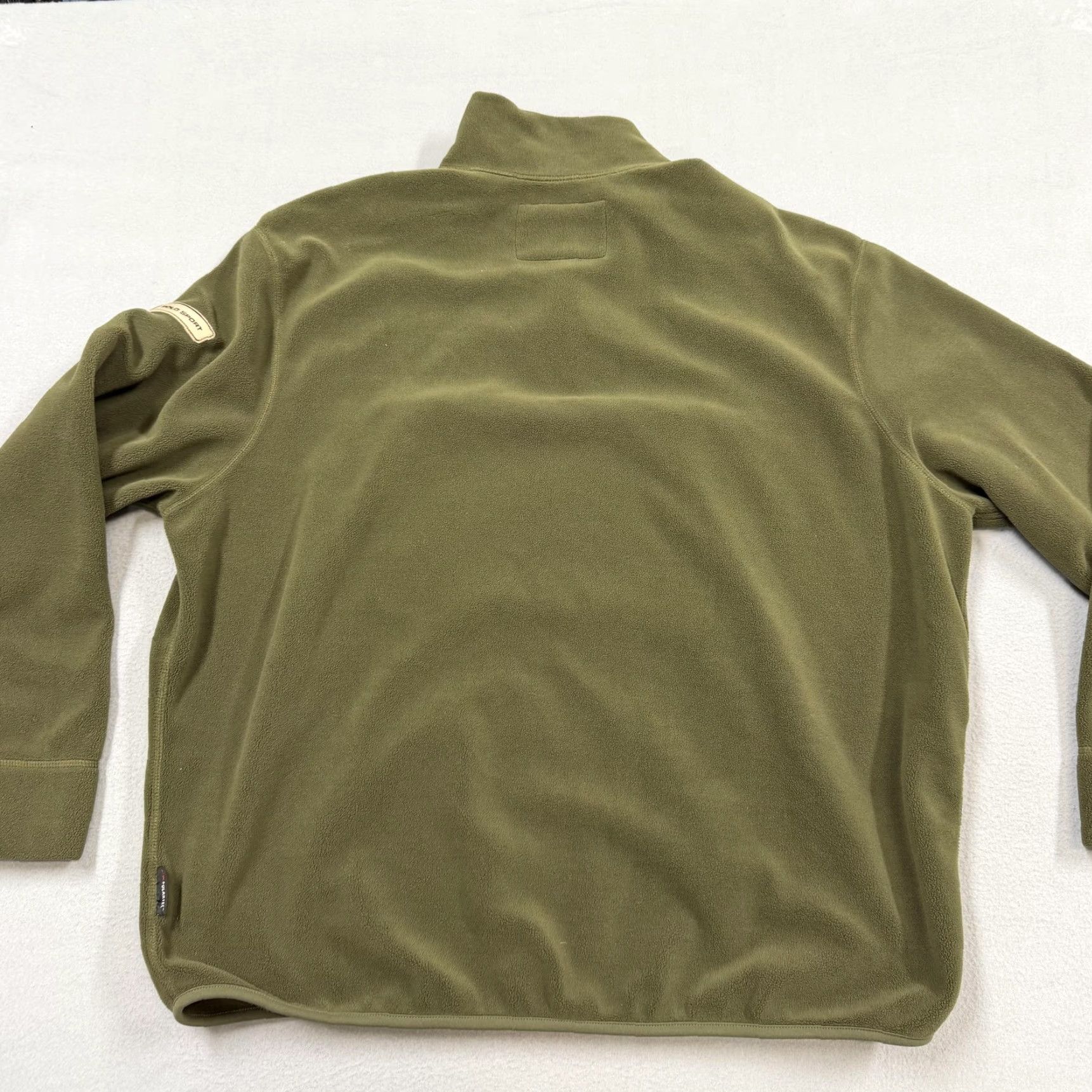 Ralph Lauren VINTAGE Polo Sport Ralph Lauren Pullover Mens 2XL Green 1/4 Zip Long Sleeve Mock Neck Zip Logo 100% Polyester Solid Activewear Casual Top Size US XXL / EU 58 / 5 - 4 Thumbnail