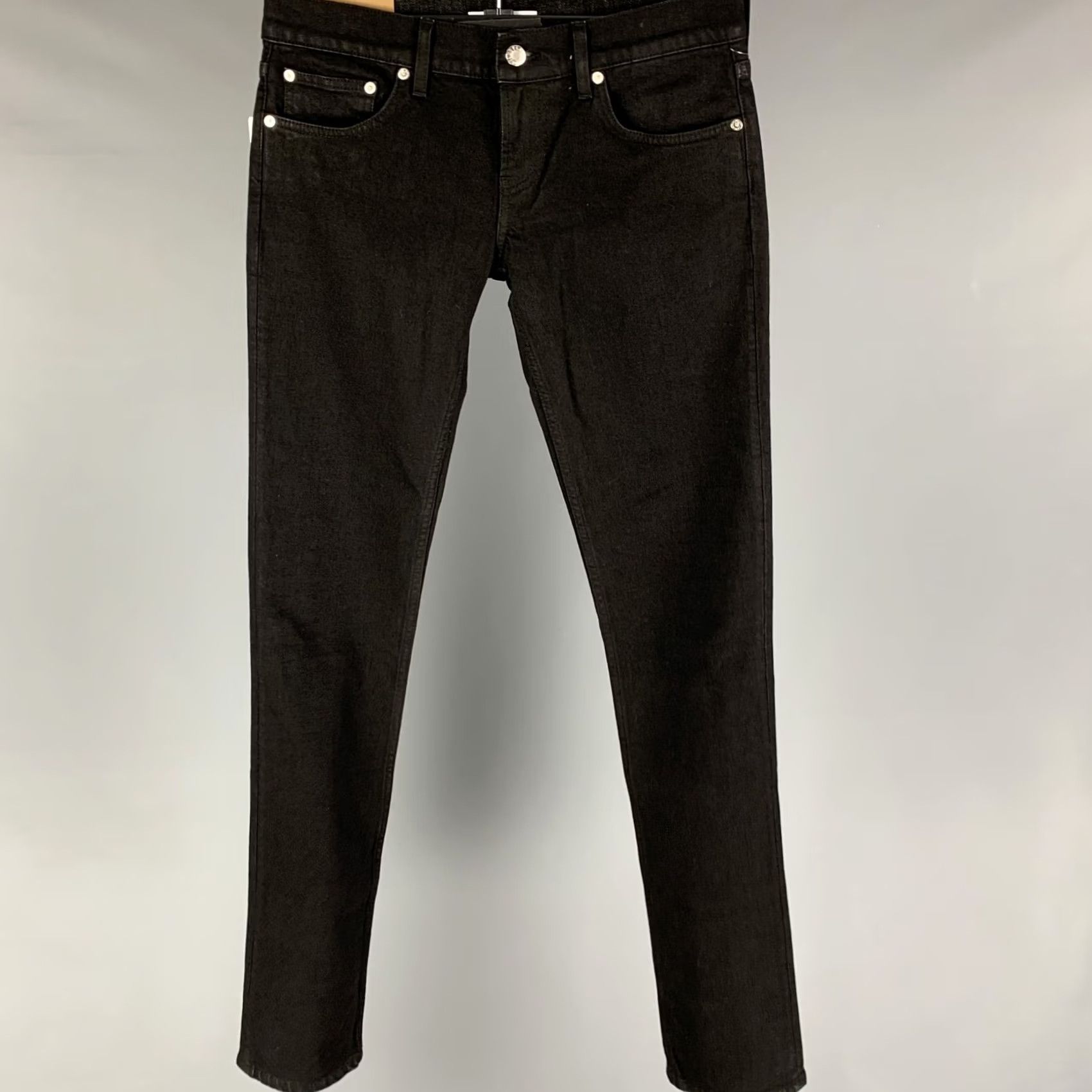 Helmut Lang HELMUT LANG Size 27 Black Cotton Femme Lo Cigarette Jeans Size 27" / US 4 / IT 40 - 2 Thumbnail